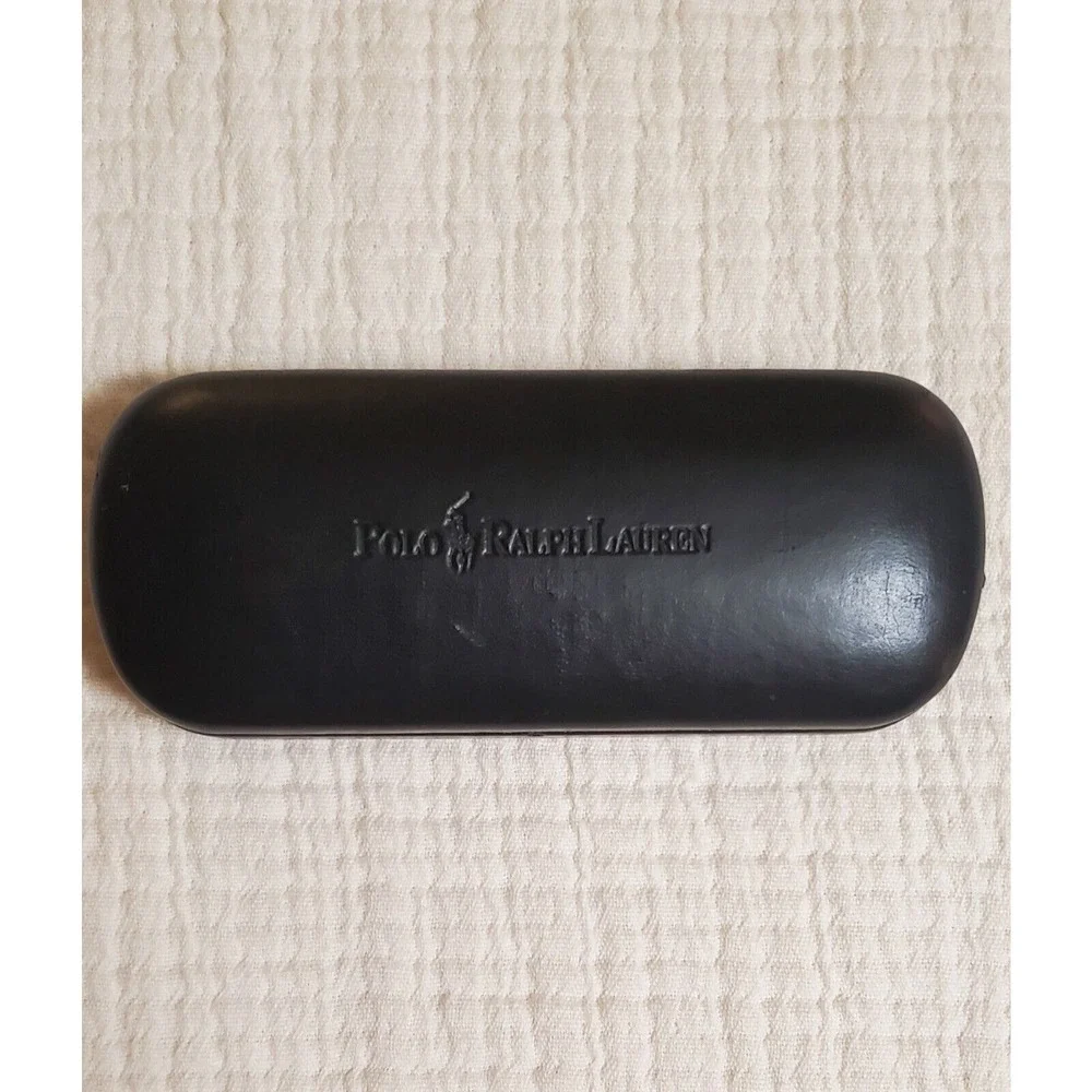 Vintage Polo‎ Ralph Lauren Black Hard Clam Shell Sun/Eyeglass Case